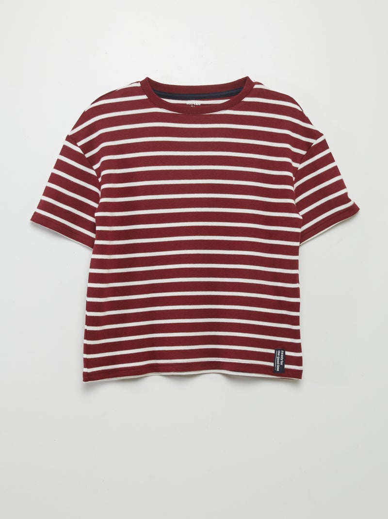 T-shirt estilo marinheiro VERMELHO - Kiabi