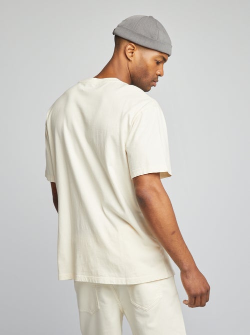 T-shirt estilo oversize com estampado - Kiabi