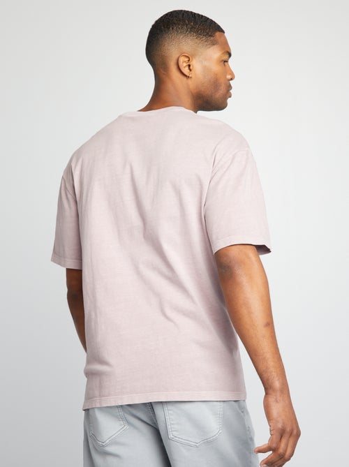 T-shirt estilo oversize com estampado - Kiabi