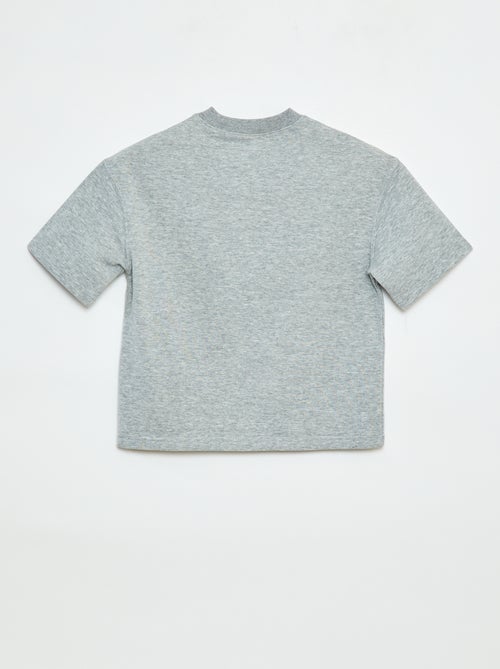 T-shirt estilo universitário de manga curta - Kiabi