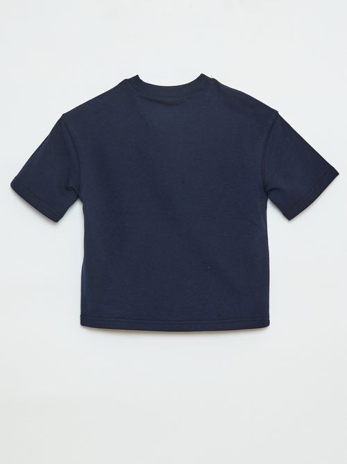 T-shirt estilo universitário manga curta - Kiabi