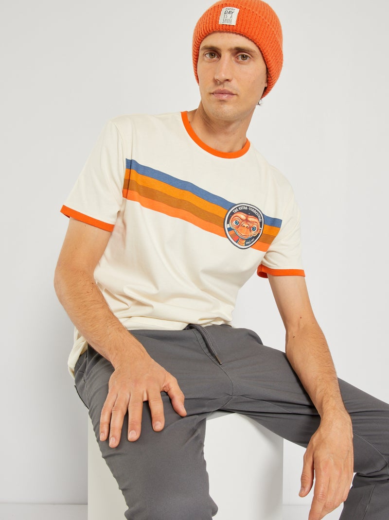 T-shirt 'E.T' com gola redonda BRANCO - Kiabi
