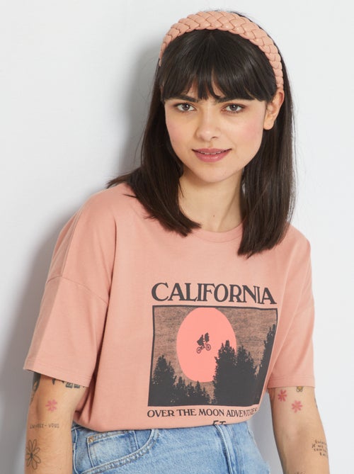 T-shirt 'E.T' com gola redonda - Kiabi
