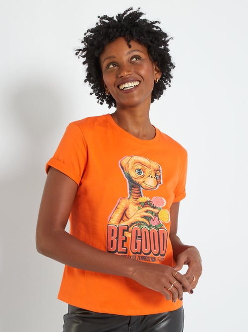 T-shirt 'E.T' de manga curta - Kiabi