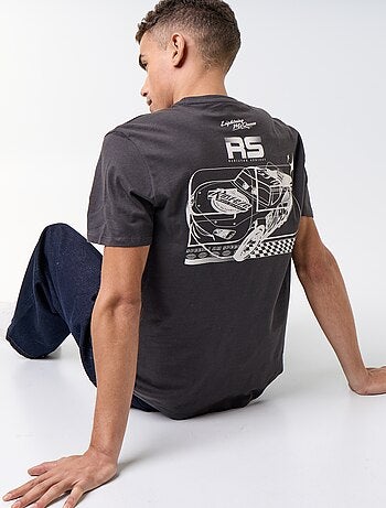T-shirt 'Faísca McQueen' 'Cars' 'Disney' 'Pixar' de mangas curtas