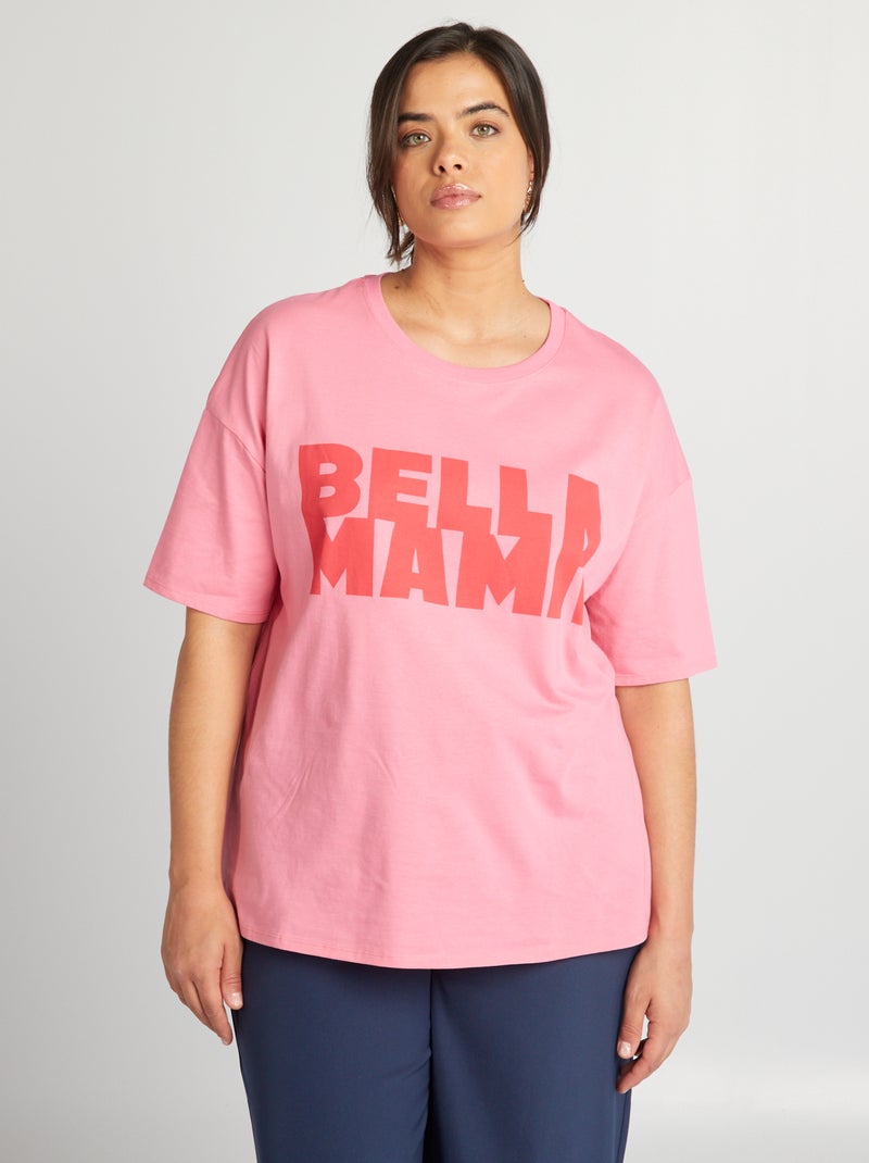 T-shirt 'famille' de manga curta ROSA - Kiabi