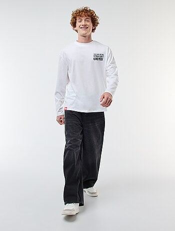 T-shirt 'fashion UK' One piece' manga curta