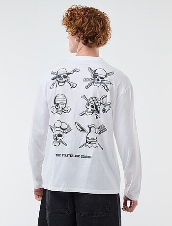 T-shirt 'fashion UK' One piece' manga curta