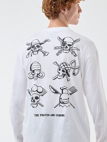 T-shirt 'fashion UK' One piece' manga curta