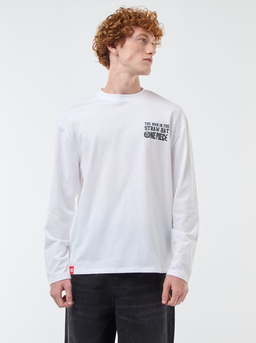 T-shirt 'fashion UK' One piece' manga curta - Kiabi