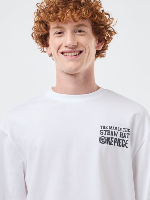 T-shirt 'fashion UK' One piece' manga curta - Kiabi