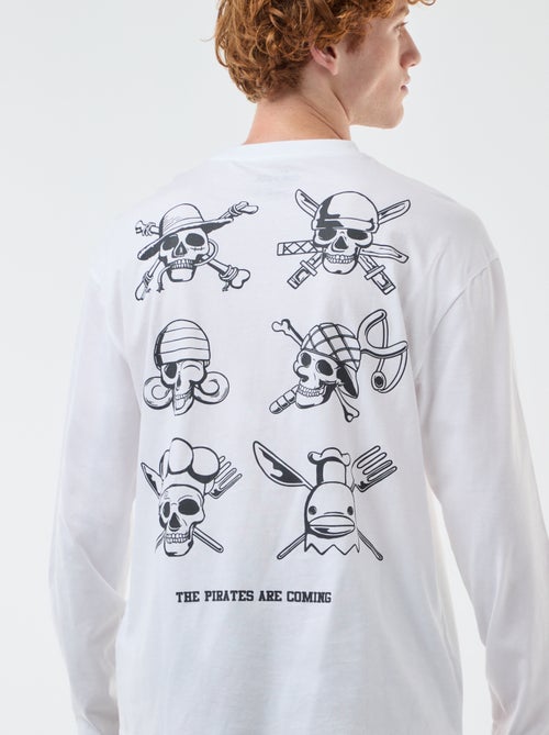 T-shirt 'fashion UK' One piece' manga curta - Kiabi