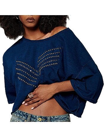 T-shirt Feminina Azul Kaporal STEAL