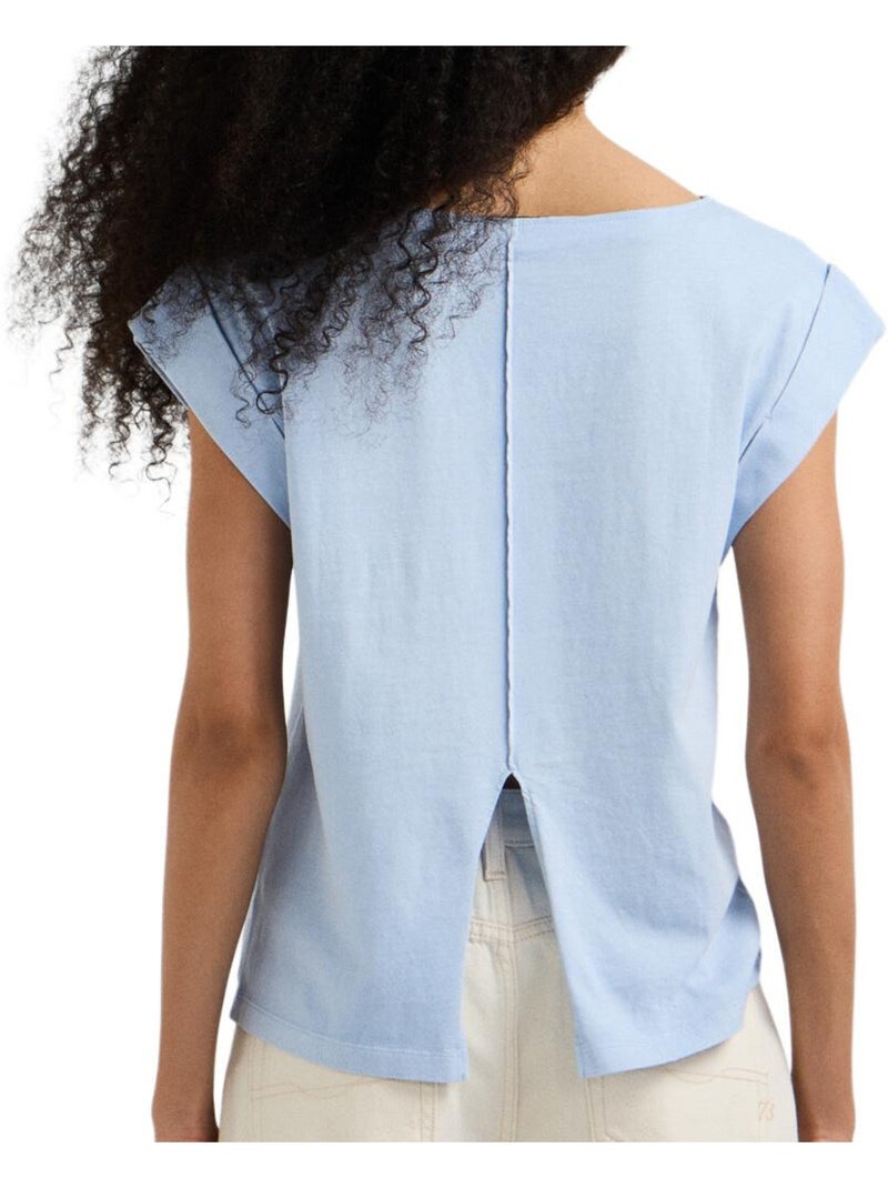 T-shirt feminina azul pepe jeans cayetana Azul - Kiabi