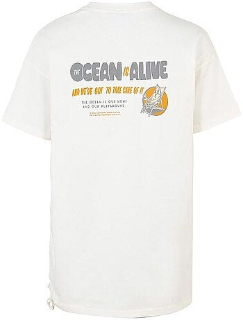 T-Shirt Feminina Branca O'Neill Stream