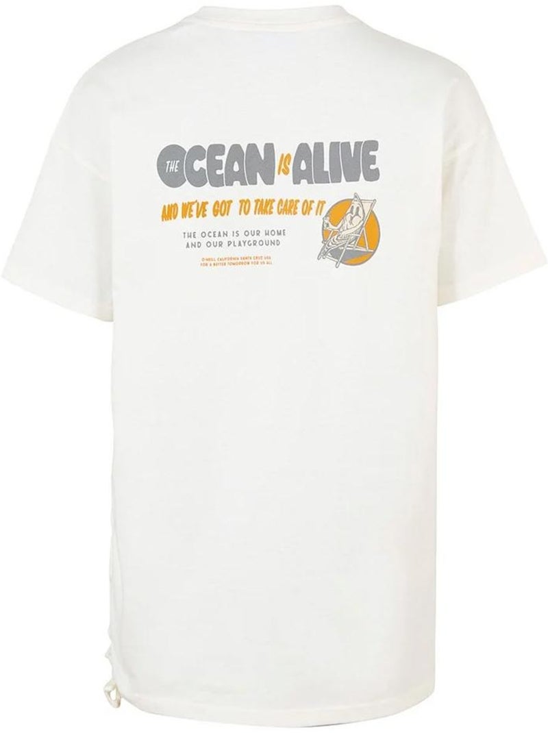 T-Shirt Feminina Branca O'Neill Stream Branco - Kiabi