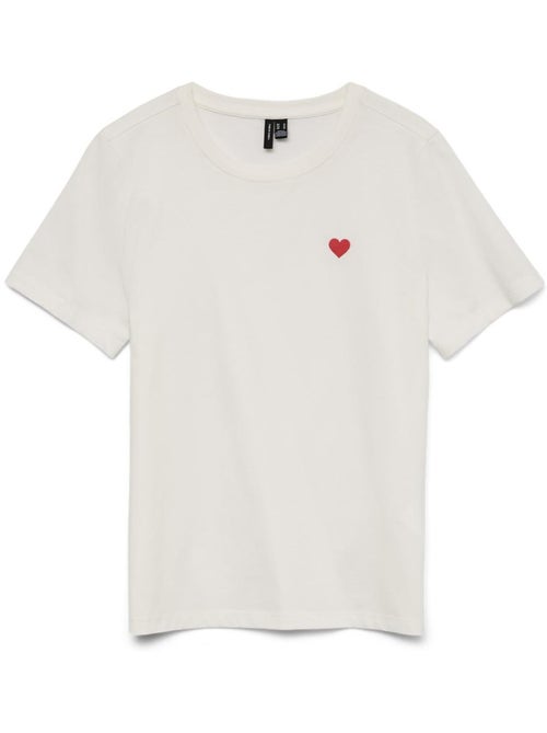 T-shirt Feminina Branca Vero Moda Folina - Kiabi T-shirt Feminina Branca Vero Moda Folina - Kiabi