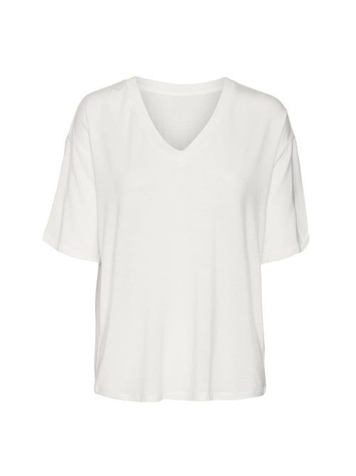 T-Shirt Feminina Branca Vero Moda Hira - Kiabi T-Shirt Feminina Branca Vero Moda Hira - Kiabi