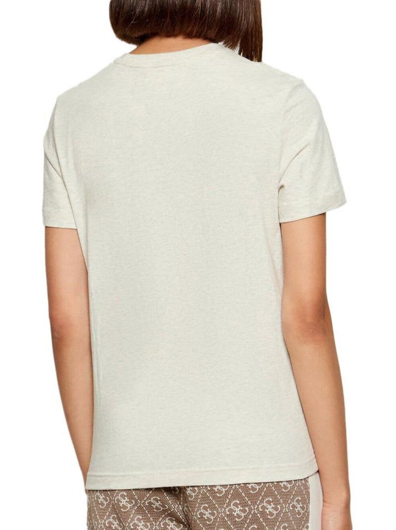 T-Shirt Feminina Cinzenta Calvin Klein Jeans Archives Bege - Kiabi