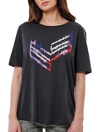 T-shirt Feminina Cinzenta Kaporal Loui
