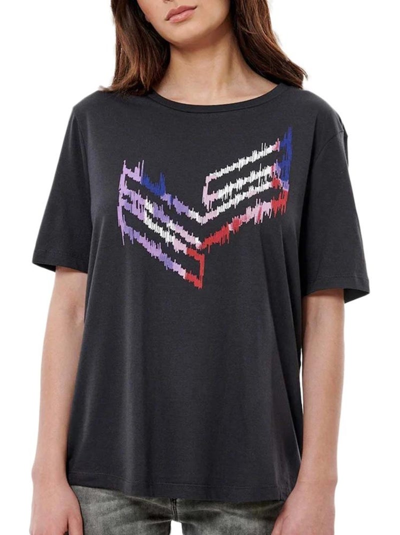 T-shirt Feminina Cinzenta Kaporal Loui Cinza-prateado - Kiabi