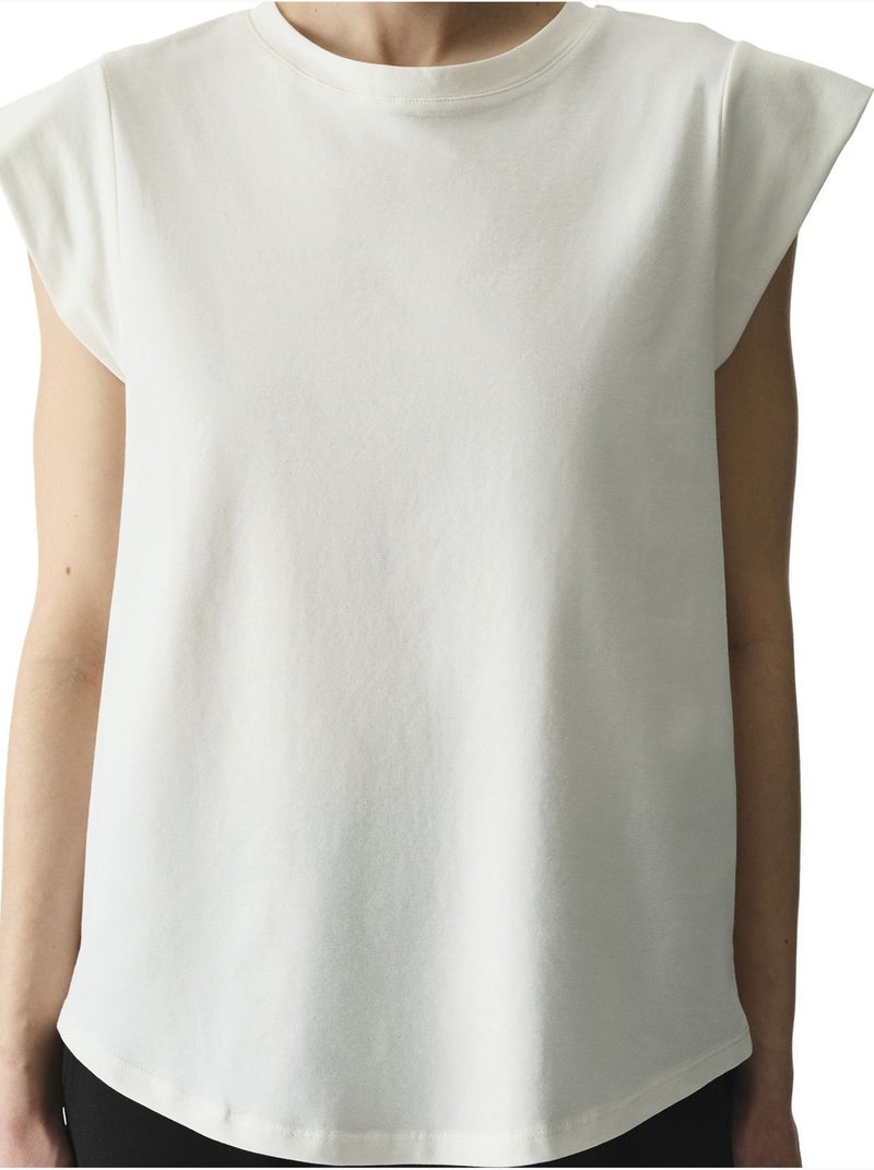 T-shirt feminina curvy penti Branco sujo - Kiabi