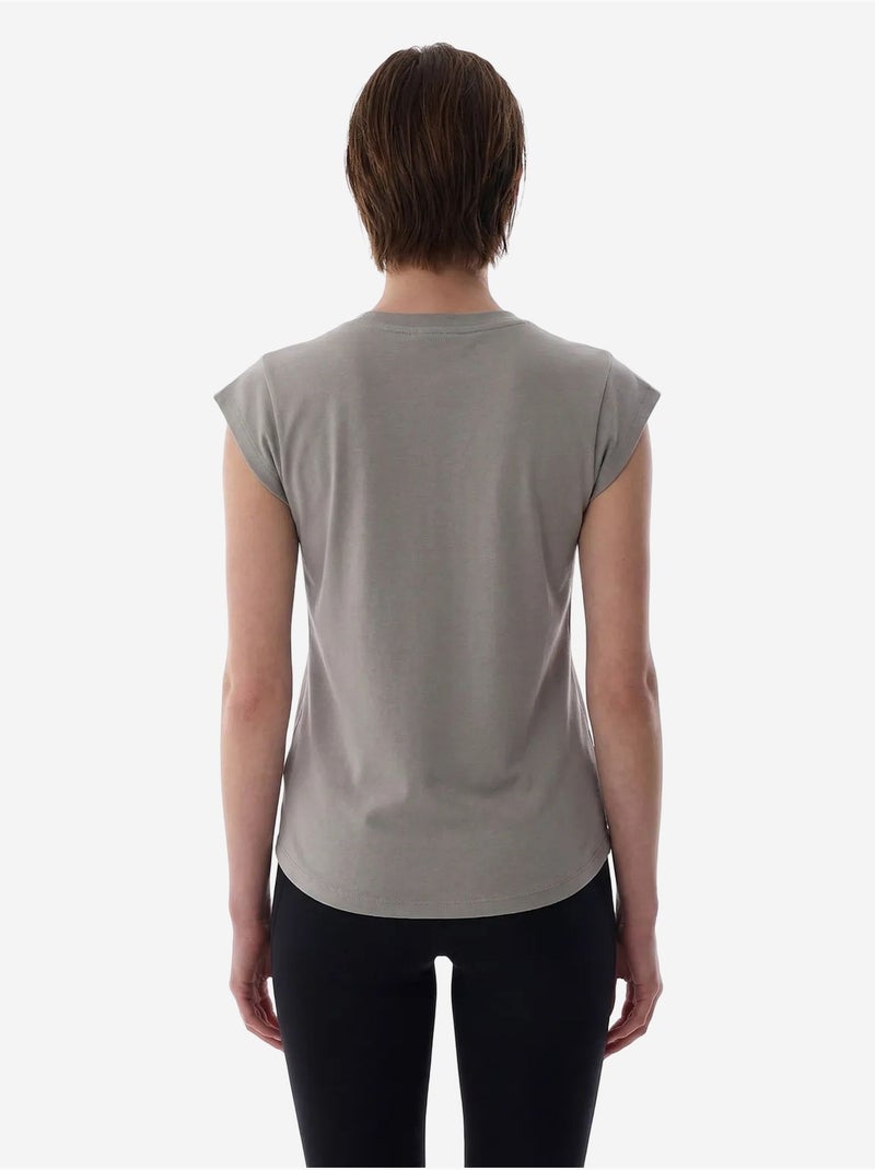T-shirt feminina curvy penti Cinza - Kiabi