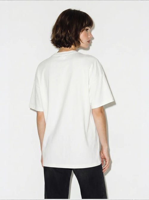 T-shirt feminina de algodão e elastano lucci - Kiabi T-shirt feminina de algodão e elastano lucci - Kiabi