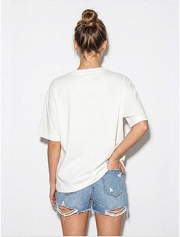 T-shirt feminina de algodão e elastano lucci