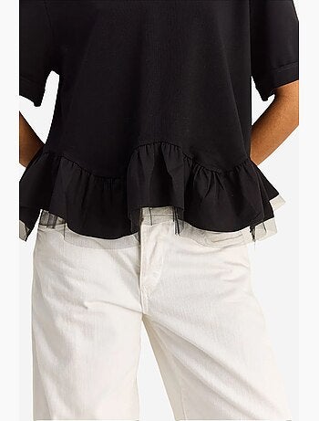 T-shirt feminina de algodão e elastano lucci