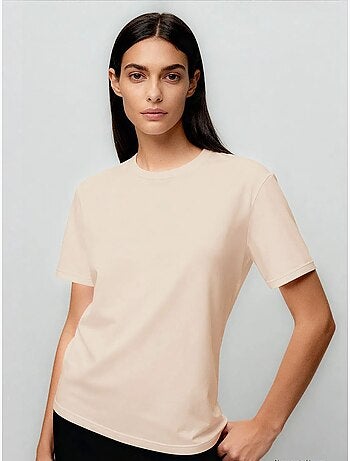 T-shirt feminina de algodão e elastano tommy