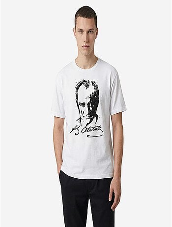 T-shirt feminina de algodão e elastano tommy