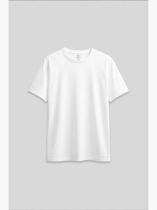 T-shirt feminina de algodão e elastano tommy - Kiabi