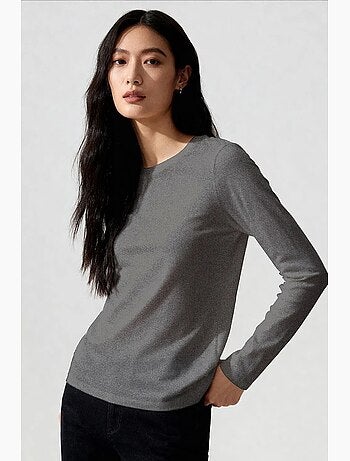 T-shirt feminina de algodão e elastano tommy