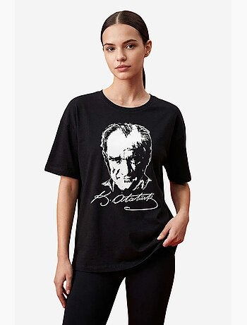 T-shirt feminina de algodão e elastano tommy