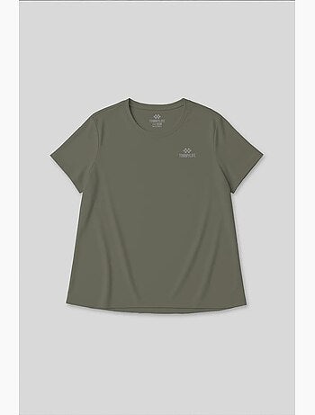 T-shirt feminina de poliéster e elastano tommy