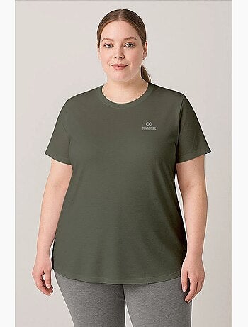 T-shirt feminina de poliéster e elastano tommy