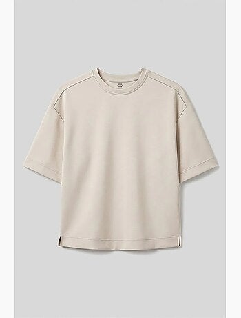 T-shirt feminina em mistura de viscose tommy