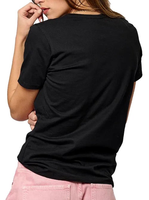 T-shirt Feminina Kaporal Eloae Preto - Kiabi T-shirt Feminina Kaporal Eloae Preto - Kiabi