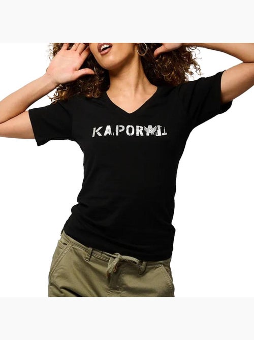 T-Shirt Feminina Kaporal ENDA Preto - Kiabi T-Shirt Feminina Kaporal ENDA Preto - Kiabi