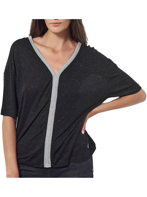 T-Shirt Feminina Kaporal Fanny Preto - Kiabi T-Shirt Feminina Kaporal Fanny Preto - Kiabi