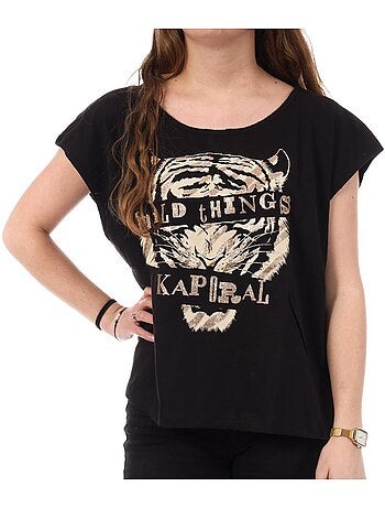 T-shirt Feminina Kaporal FEROL Preto