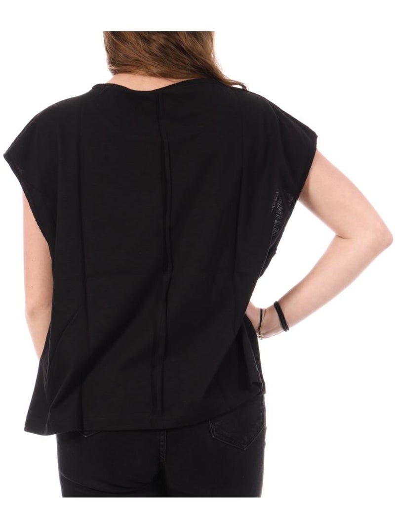 T-shirt Feminina Kaporal FEROL Preto Preto - Kiabi