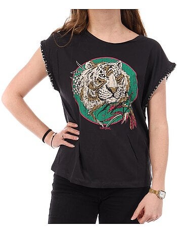 T-Shirt Feminina Kaporal JOJO Preta