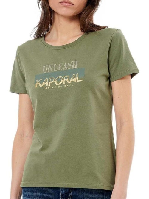T-shirt Feminina Kaporal LORIE Verde - Kiabi T-shirt Feminina Kaporal LORIE Verde - Kiabi