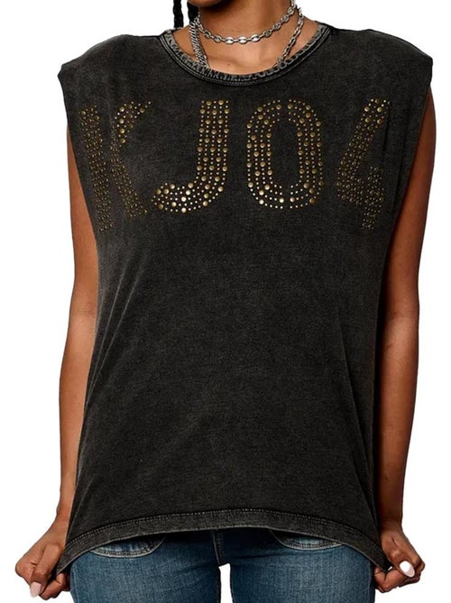 T-Shirt Feminina Kaporal VOLVE Carvão - Kiabi
