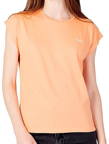 T-shirt feminina vermelha pepe jeans bloom