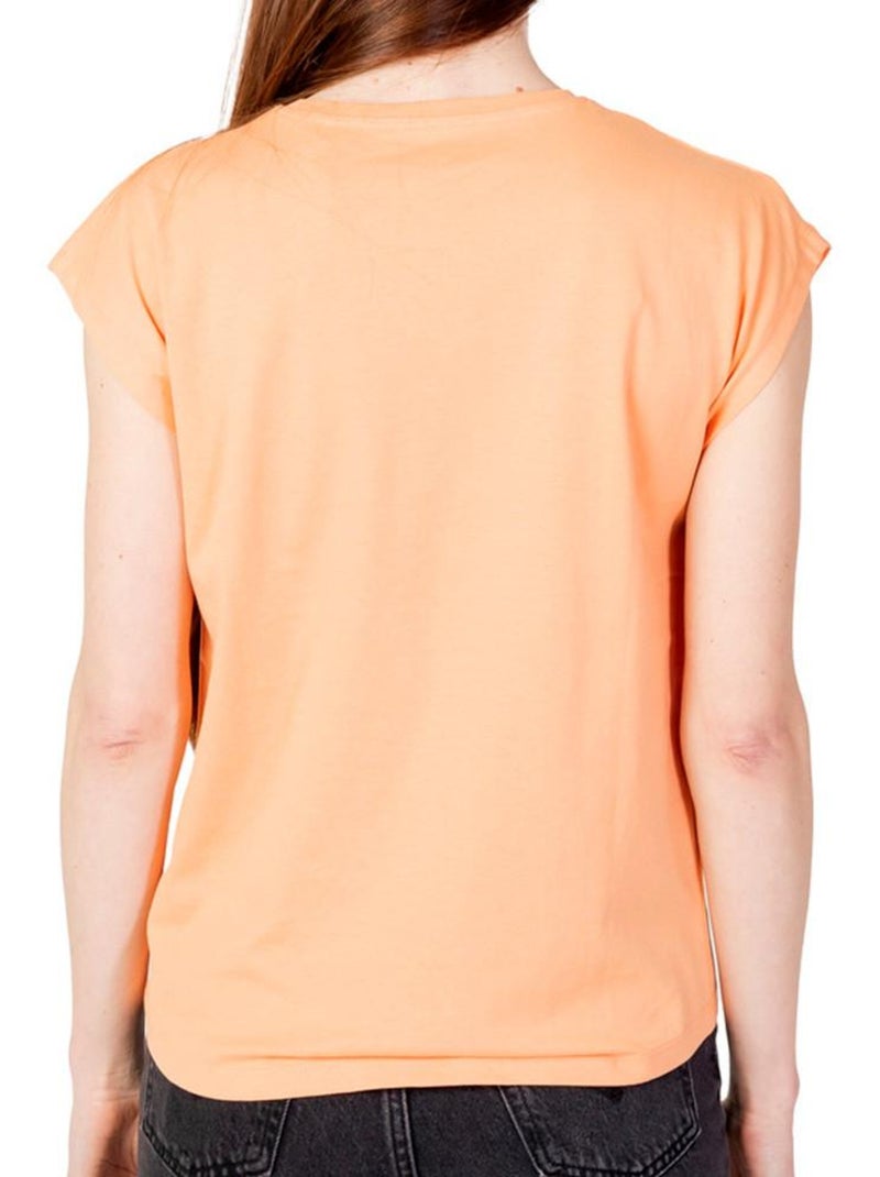 T-shirt Feminina Laranja Pepe Jeans Bloom Laranja - Kiabi