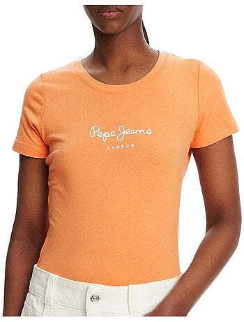 T-shirt feminina pepe jeans new virginia preta