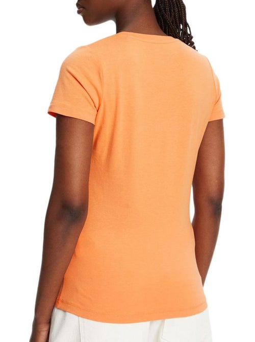 T-shirt feminina laranja pepe jeans new virginia - Kiabi T-shirt feminina laranja pepe jeans new virginia - Kiabi
